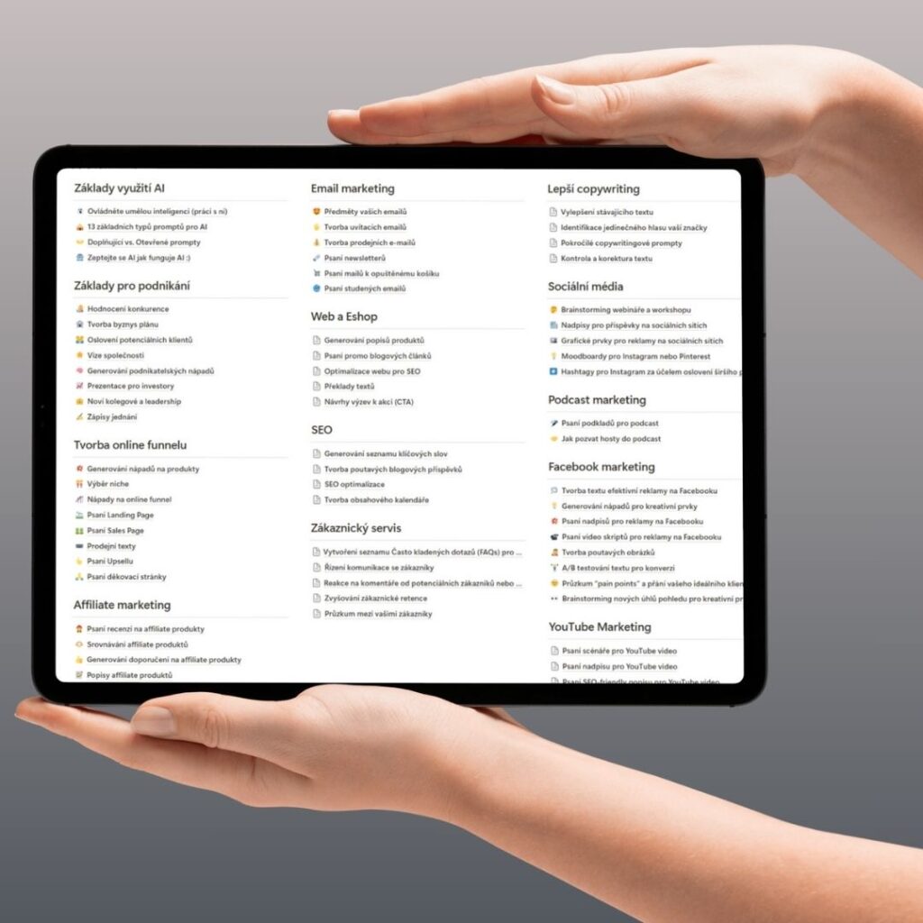 AI prompty pro online podnikani - Úspěšná Online